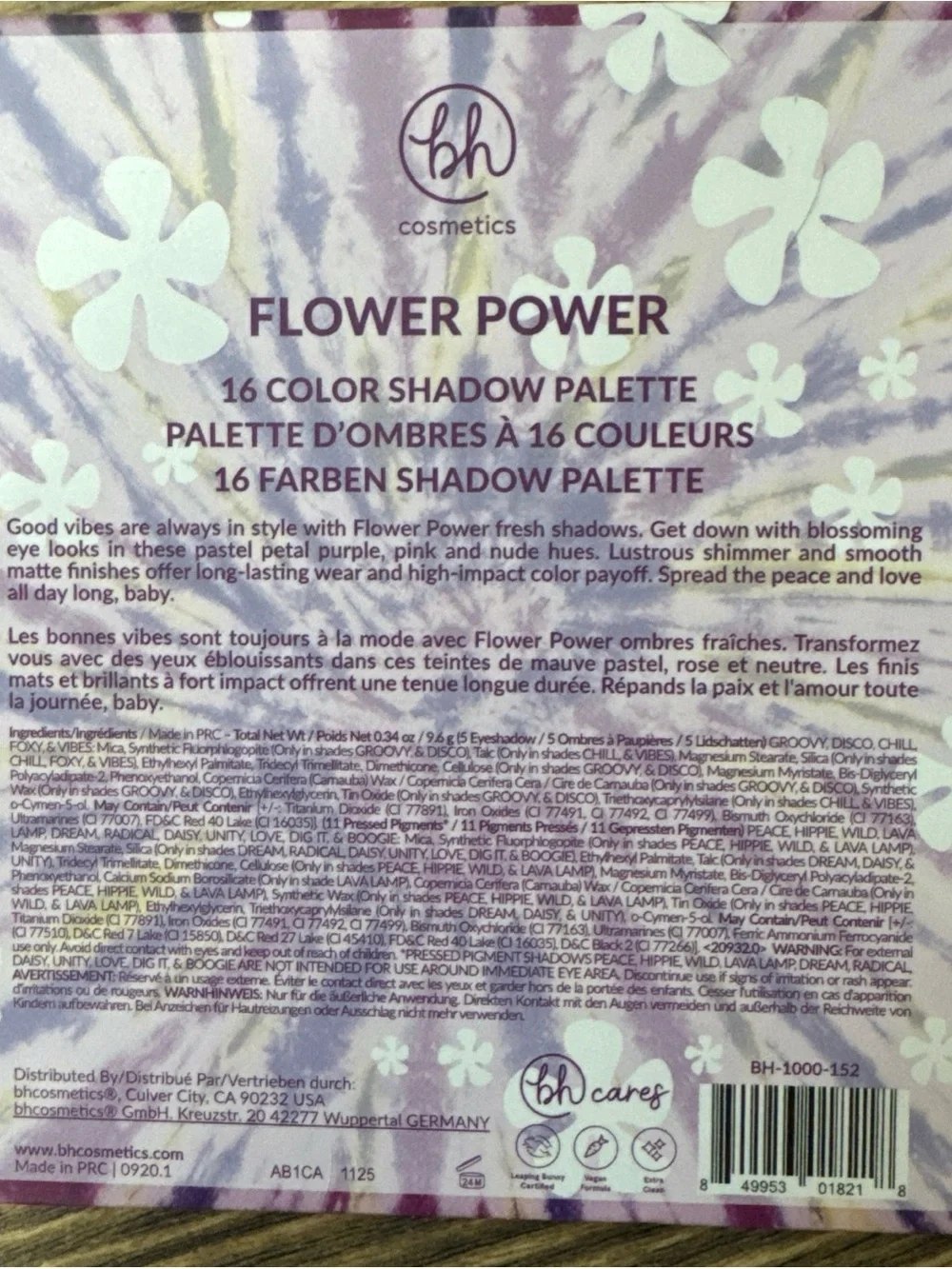 BH Cosmetics Flower Power Eyeshadow Palette